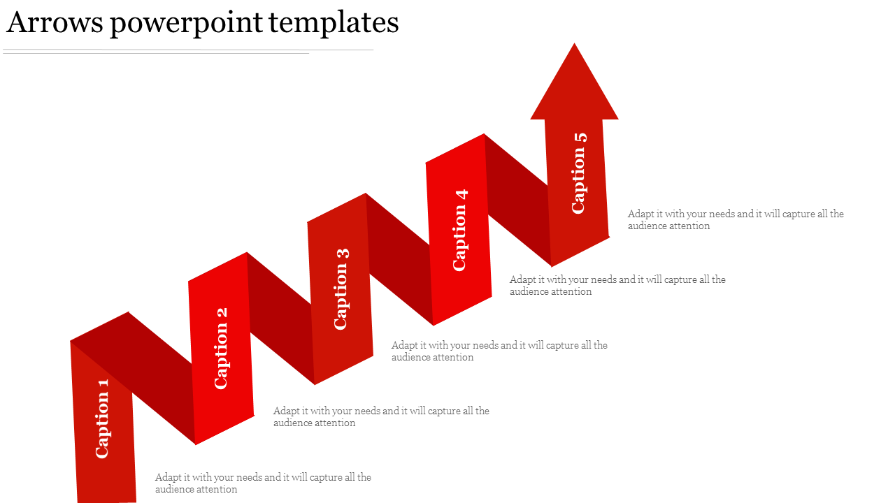 Free - Our Predesigned Arrows PowerPoint Templates Slide Model